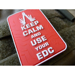 JTG  Keep Calm and use your EDC Patch, fullcolor / JTG 3D Rubber Patch