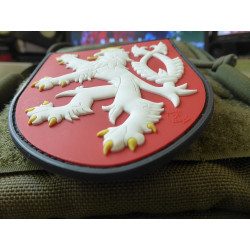 JTG  CZ Lion Shield Patch, fullcolor / JTG 3D Rubber Patch