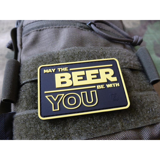 JTG  May The BEER Be With YOU Patch, fullcolor / JTG 3D Rubber Patch