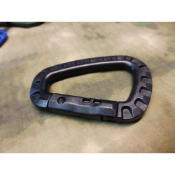 JTG Kunstoff Karabiner, ABS Ger&auml;te- / Equipmentkarabiner, schwarz