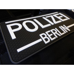 JTG R&uuml;ckenschild Polizei Berlin Patch, swat / 3D Rubber patch