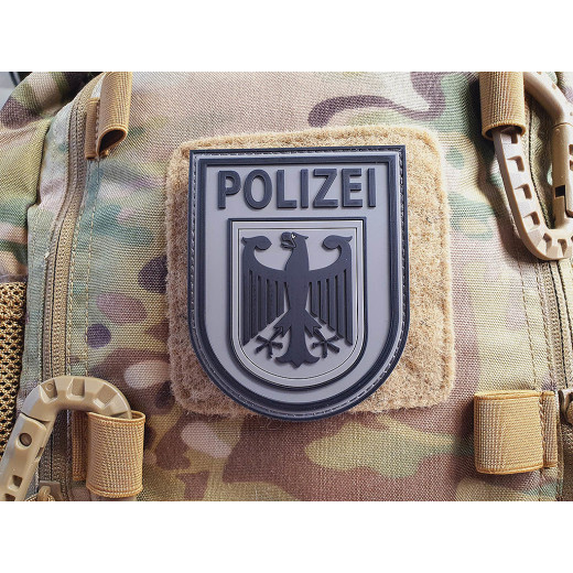JTG  &Auml;rmelabzeichen  Bundespolizei, ranger-green / JTG 3D Rubber Patch