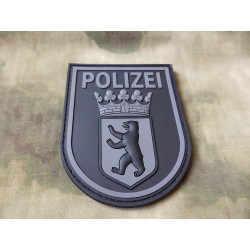 JTG &Auml;rmelabzeichen Polizei Berlin Patch, blackops / JTG 3D Rubber patch