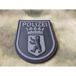JTG &Auml;rmelabzeichen Polizei Berlin Patch, blackops / JTG 3D Rubber patch