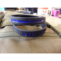 JTG SHEEPDOG Thin Blue Line Silikon Armband / JTG silicon bracelet