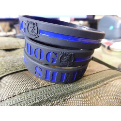 JTG SHEEPDOG Thin Blue Line Silikon Armband / JTG silicon bracelet