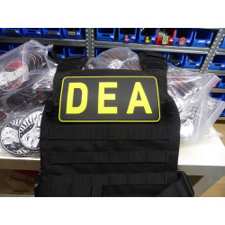 JTG Backplate DEA / Drug Enforcement Agency Patch, yellow...