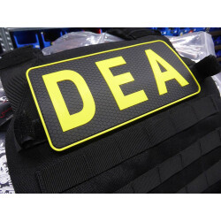 JTG Backplate DEA / Drug Enforcement Agency Patch, yellow...