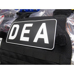 JTG Backplate DEA / Drug Enforcement Agency Patch, swat / JTG 3D Rubber Patch
