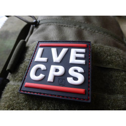 JTG LVE CPS / LOVE COPS thin red line Patch  / JTG 3D Rubber Patch