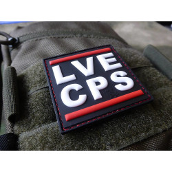 JTG LVE CPS / LOVE COPS thin red line Patch / JTG 3D Rubber Patch