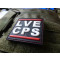 JTG LVE CPS / LOVE COPS thin red line Patch / JTG 3D Rubber Patch
