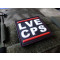 JTG LVE CPS / LOVE COPS thin red line Patch  / JTG 3D Rubber Patch
