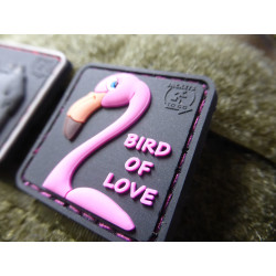 JTG FLAMINGO Patch, Bird of Love / JTG 3D Rubber Patch