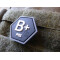 JTG  Bloodtype B Pos Hexagon Patch, swat  / JTG 3D Rubber Patch, HexPatch