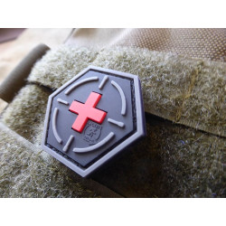 JTG  Tactical Medic Red Cross, Hexagon Patch, blackmedic...