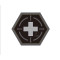 JTG  Tactical Medic Red Cross, Hexagon Patch, swat  / JTG 3D Rubber Patch, HexPatch