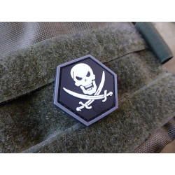 JTG  NoFear Pirate Hexagon Patch, swat  / JTG 3D Rubber Patch, HexPatch