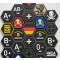 JTG  NoFear Pirate Hexagon Patch, swat  / JTG 3D Rubber Patch, HexPatch