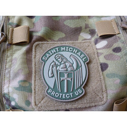JTG SAINT MICHAEL PROTECT US Patch, mc / JTG 3D Rubber Patch