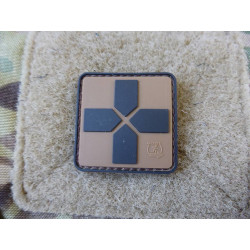 JTG RedCross Medic Patch, 40mm, coyote brown black / JTG 3D Rubber Patch