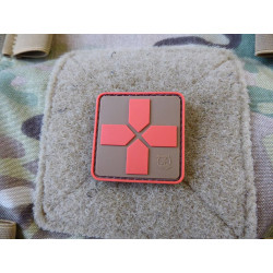 JTG RedCross Medic Patch, 40mm, coyote brown red / JTG 3D Rubber Patch