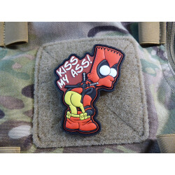 JTG DPS KISS MY SOFT ASS Patch, limited fullcolor, JTG 3D Rubber Patch