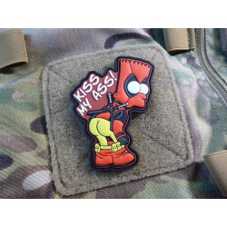 JTG DPS KISS MY SOFT ASS Patch, limited fullcolor, JTG 3D Rubber Patch