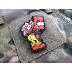 JTG DPS KISS MY SOFT ASS Patch, limited fullcolor, JTG 3D Rubber Patch