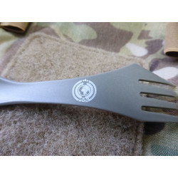 5er Set JTG / WOC Special ultralight outdoor spoon with fork and knife function, ranger green