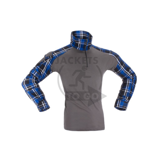 Flannel Combat Shirt, blue, Size S