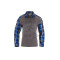 Flannel Combat Shirt, blue, Gr. XXL