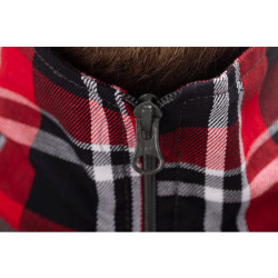Flannel Combat Shirt, Red, Gr. S