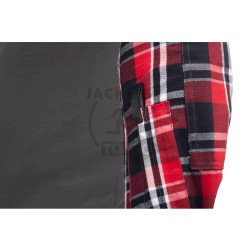 Flannel Combat Shirt, Red, Size S