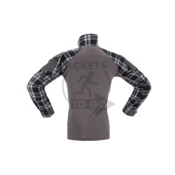 Flannel Combat Shirt, Black, Gr. S