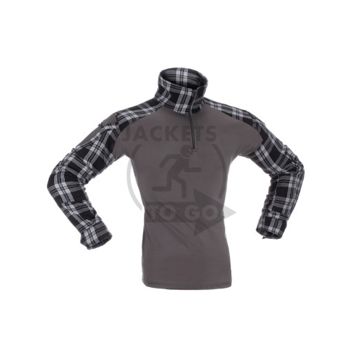 Flannel Combat Shirt, Black, Gr. XXL
