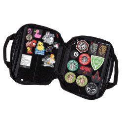 JTG patch book, patch binder, black
