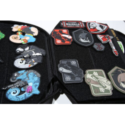 JTG patch book, patch binder, black
