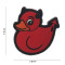 Devil Duck, red / Patch 3D PVC 