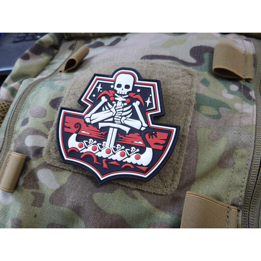 JTG GhostShip Skull Patch Version Two, fullcolor / JTG 3D Rubber Patch