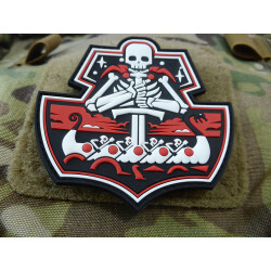 JTG GhostShip Skull Patch Version Two, fullcolor / JTG 3D Rubber Patch