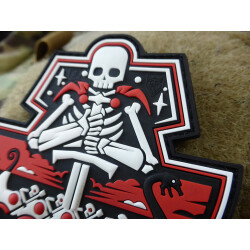 JTG GhostShip Skull Patch Version Two, fullcolor / JTG 3D Rubber Patch