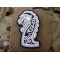 JTG Northman Dragon Ship Head Patch, white / JTG 3D Rubber Patch