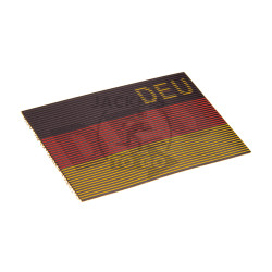 Dual IR Patch DEU - IR Nationalit&auml;tsabzeichen Deutschland - IR / Infrarot Patch mit DEU Schriftzug, Vollfarbe