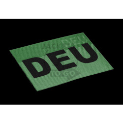 Dual IR Patch DEU - IR Nationalit&auml;tsabzeichen Deutschland - IR / Infrarot Patch mit DEU Schriftzug, Vollfarbe