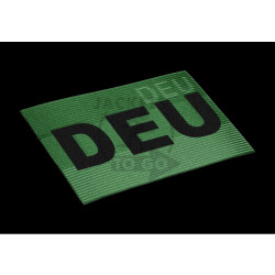 Dual IR Patch DEU - IR Nationalit&auml;tsabzeichen Deutschland - IR / Infrarot Patch mit DEU Schriftzug, RAL7013