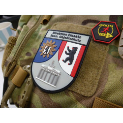 JTG &Auml;rmelabzeichen Direktion Einsatz Zentr. Objektschutz, fullcolor / JTG 3D Rubber Patch