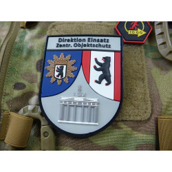 JTG Functional Badge Patch, Direktion Einsatz Zentr. Objektschutz, fullcolor / JTG 3D Rubber Patch
