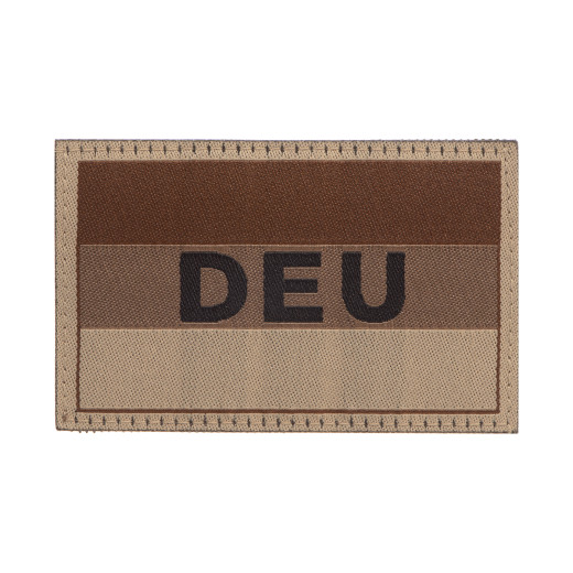 Deutschlandflagge mit DEU Kennzeichnung, Desert