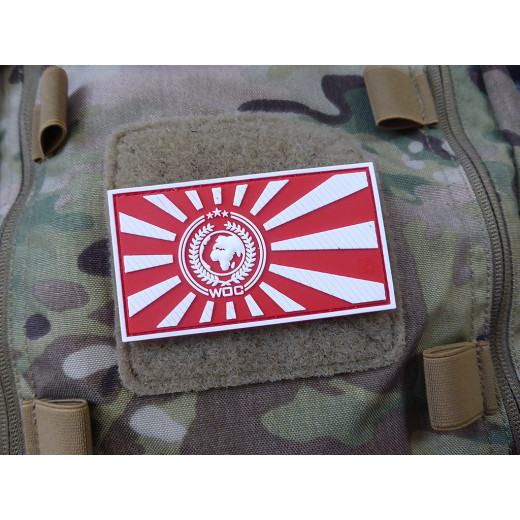JTG World Of Conflict Rising Sun Patch, redwhite / JTG 3D Rubber Patch